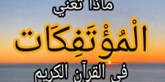 ما معنى المؤتفكات